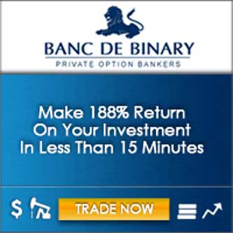 Binary options advertisement example 1