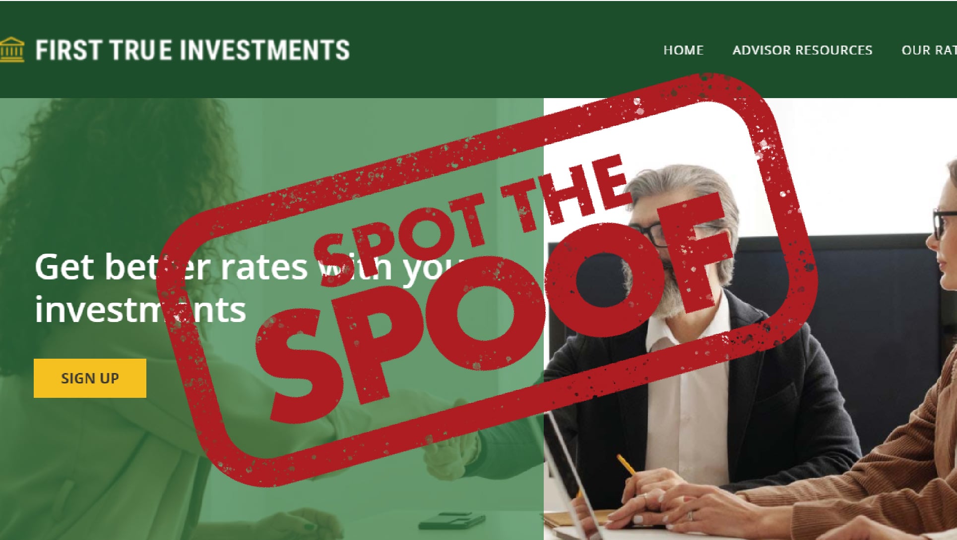 Spot the spoof campaign image