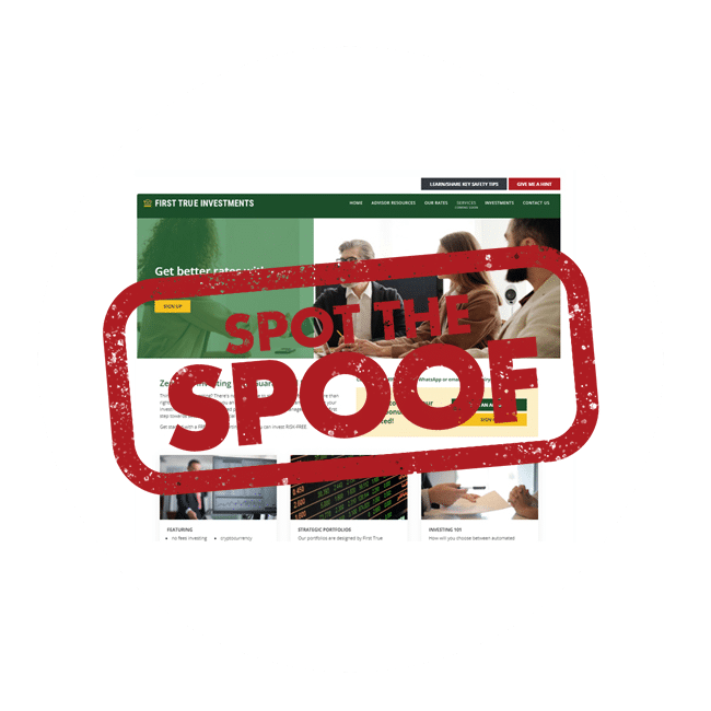 Can you spot the red flags of a spoof website?